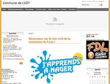 Tablet Screenshot of luzy.fr